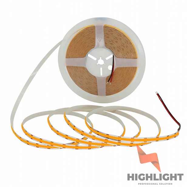 5 m Led pásek Cob Studený 6000K Pro Epistar 12V 10W 528 LED/m Highlight
