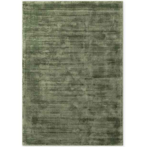 Koberec zelený do obývacího pokoje 80x150 cm, měkké plyšové štětiny, protiskluzový