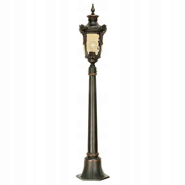 Venkovní stojací lampa zahradní sloupek klasická starý bronz 116 cm Elstead