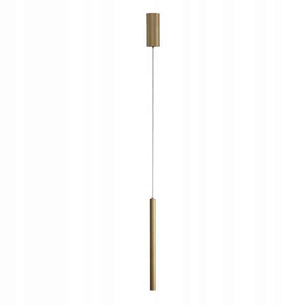 Závěsná Led lampa 5W zlatá trubka Valdes Italux 3000/4000/6000K