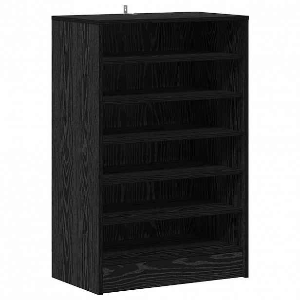 vidaXL Skříň na obuv 60 x 35 x 92 cm Kompozitní dřevo Černý dub