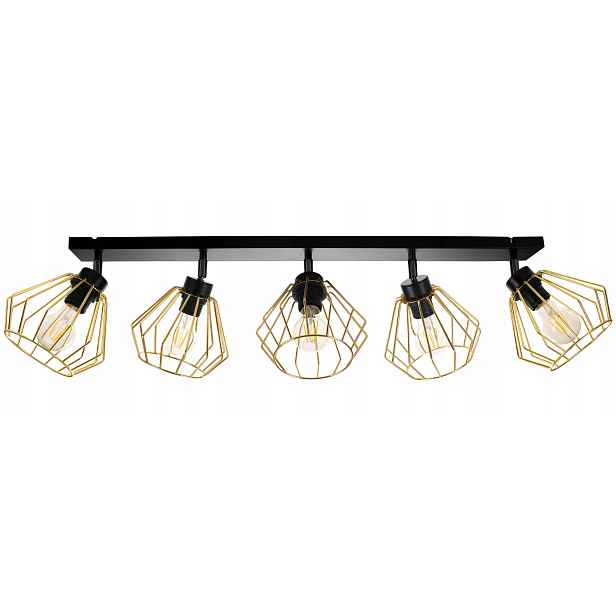 Závěsná Stropní Lampa Lustr Zlatý Stropní Svítidlo Led