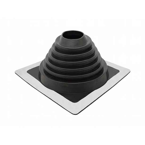 Gumová elastická střešní příruba s těsněním, průraz 127-229 mm