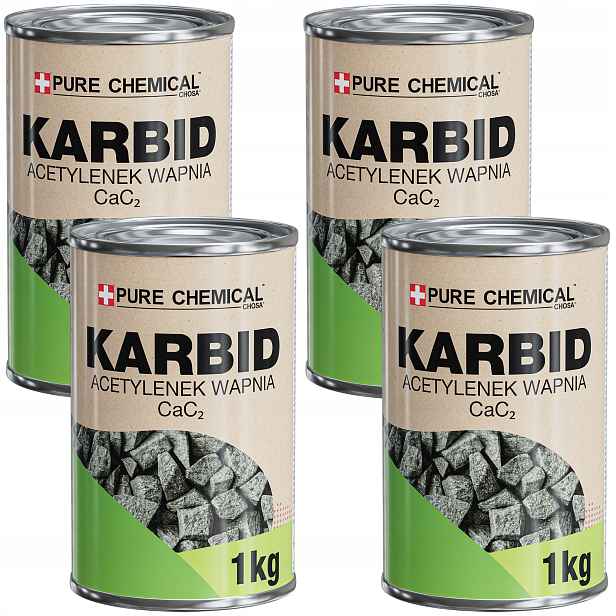 Karbid Čistý Karbid Vápníku 4 x 1 kg (4 kg)