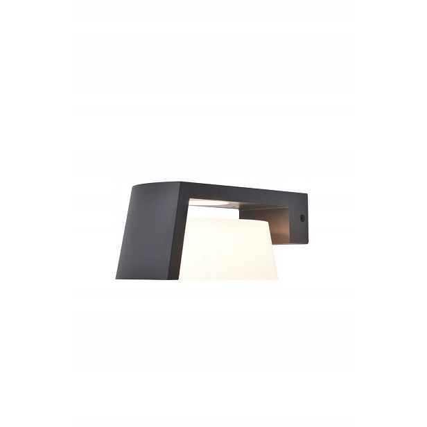 Led fasádní lampa Moon šedá 1000lm IP44 venkovní nástěnné svítidlo Lutec
