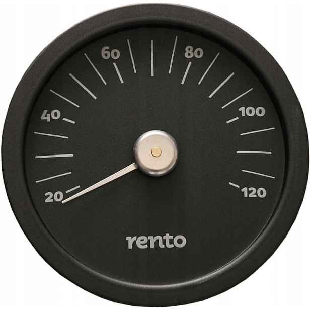 Rento, teploměr do sauny hliník, černý