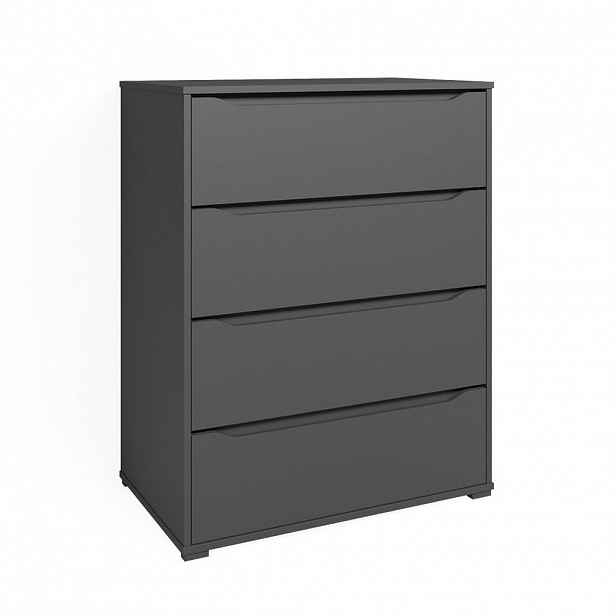 Vicco PŘÍBORNÍK Ruben Antracit 48 x 101.6 cm se 4 zásuvkami