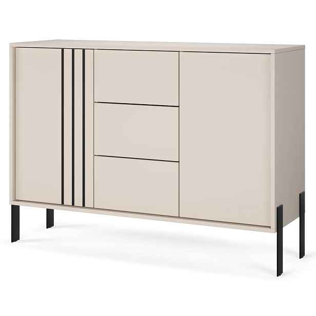 ADRK Komoda Nexa 120 cm černá/kašmír