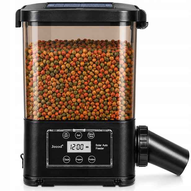 Automatické Solární Krmítko Do Jezírka Harmonogram 1-6 Krmení 5 L