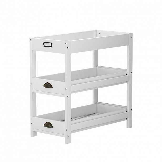 Vicco SKLADOVACÍ REGÁLY Legum Bílá 33 x 66 cm se 3 policemi