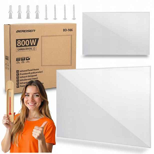 Infračervený topný panel zářič 800 W Berdsen BD-986 Berdse