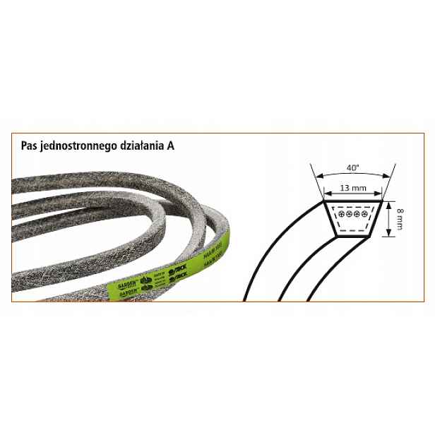 Klínový řemen A 2800 Garden Sanok Rubber