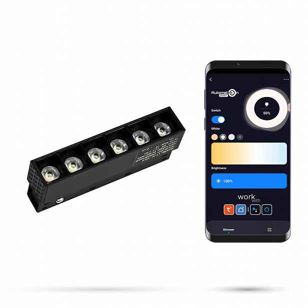 Led lineární reflektor 2.4GHZ Grille 6W Smart Track 48VDC 3000-6000K
