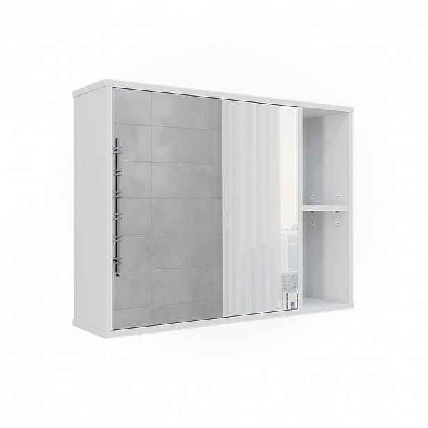 Vicco KOUPELNOVÁ SKŘÍŇKA SE ZRCADLEM Leano Bílá 80 x 60 cm