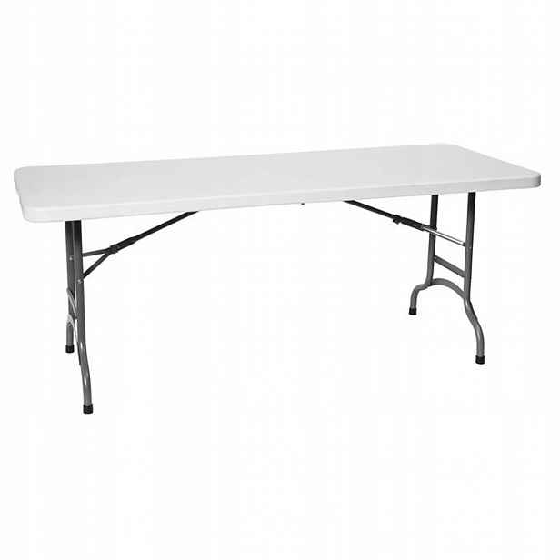Skládací cateringový stůl bílý 183 x 75 cm do 150 kg Hendi 810910