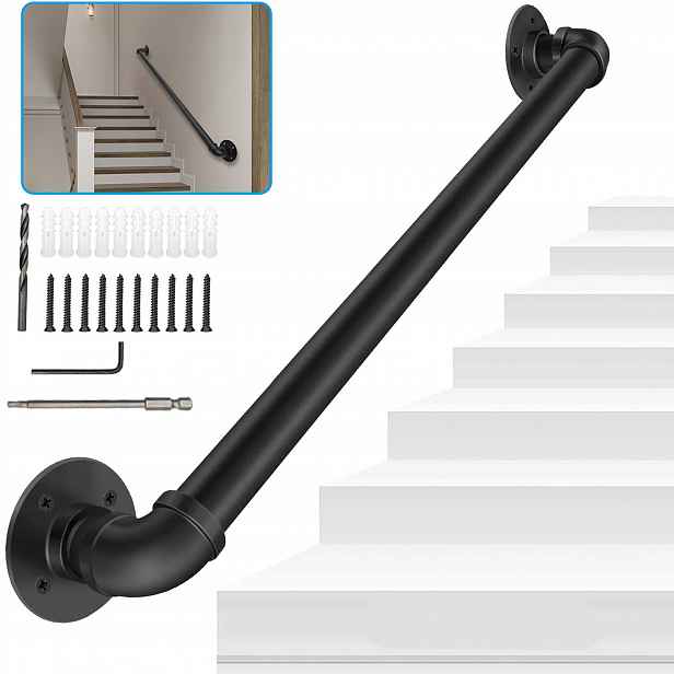 Trubkové schodišťové zábradlí Schodišťové zábradlí 3.2 Ft Ocel pro montáž na stěnu