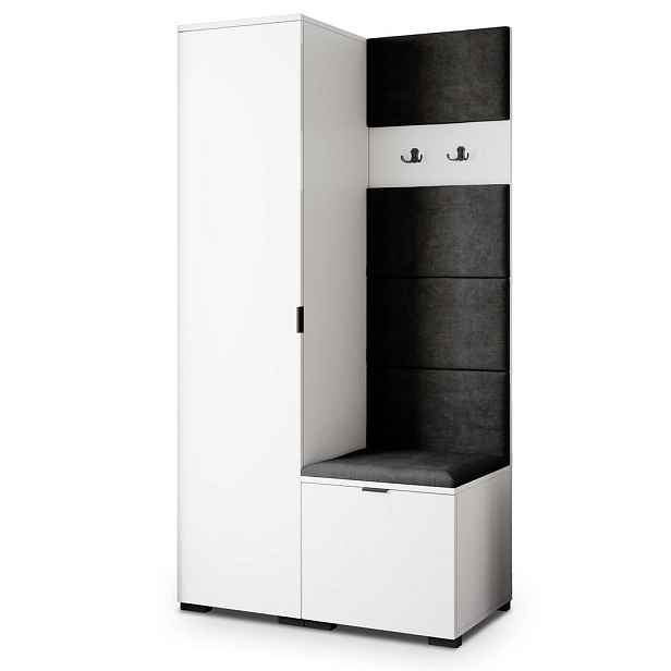 MASSENO MODERNÍ PŘEDSÍŇOVÁ SKŘÍŇ LORI, 95/181/51 cm, bílá