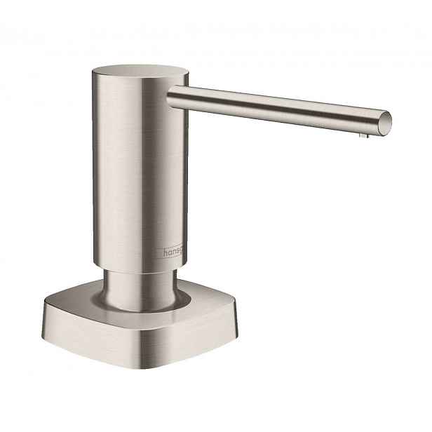 Hansgrohe - Dávkovač mycích prostředků A71, 500 ml, nerezová ocel 40468800