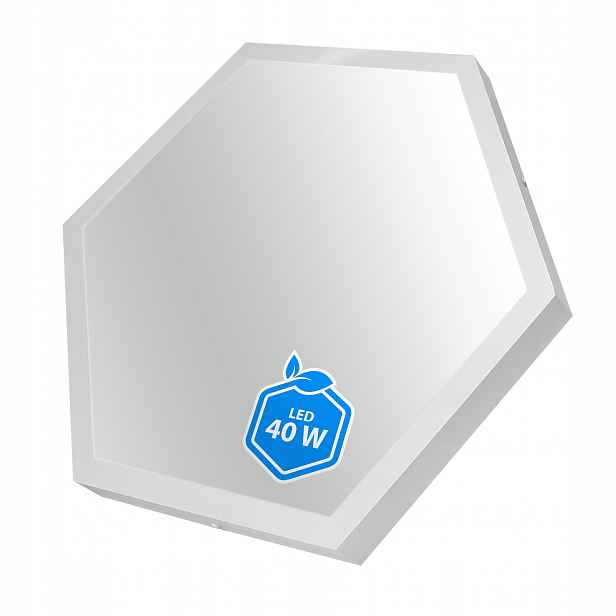 Led Panel Hexagon Stropní Stropní Svítidlo Nástěnný 55CM 40W Bílý Syntron Stropní Svítidlo