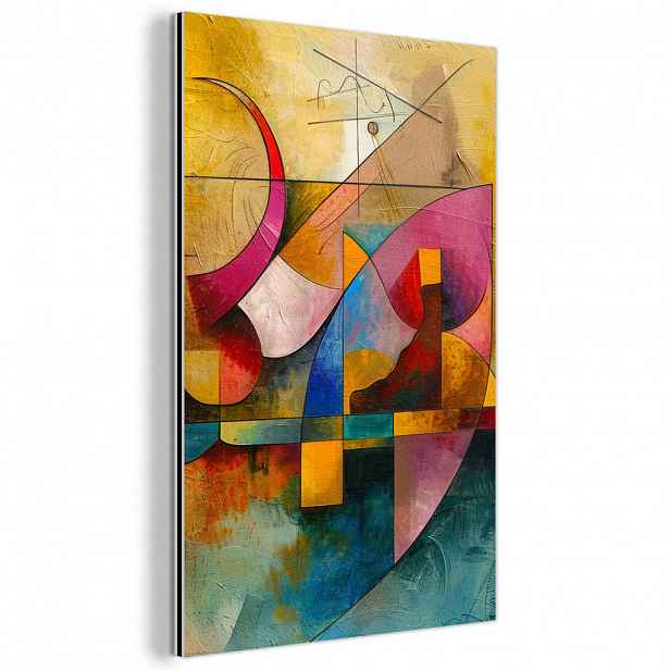 MuchoWow KOVOVÝ OBRAZ Umění - abstraktní - moderní 40x60 cm