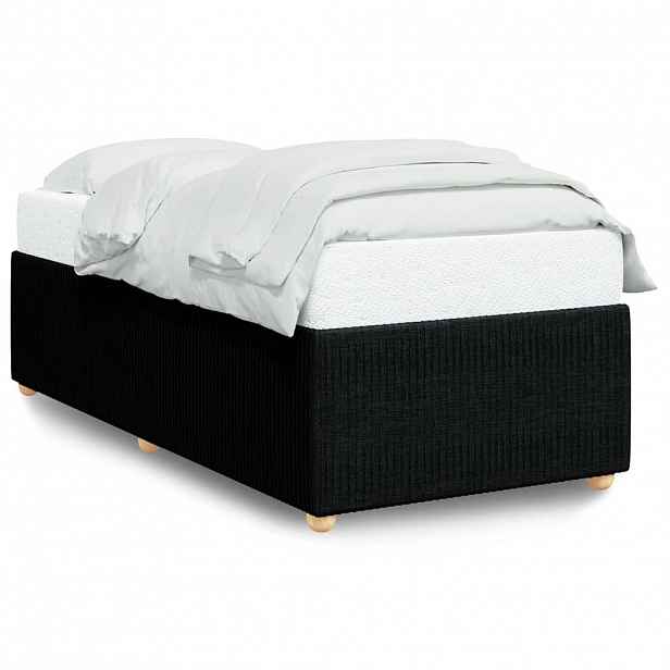 vidaXL Rám postele bez matrace černá 80 x 200 cm textil