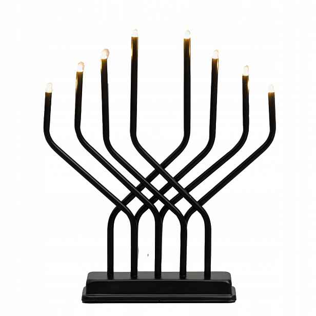 Adventní Led svícen, 8 světel, 32 × 27 cm