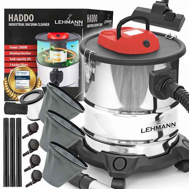 Vysavač Průmyslový Lehmann Haddo Na Popel Z Krbu, Suť, Turbo 2000W