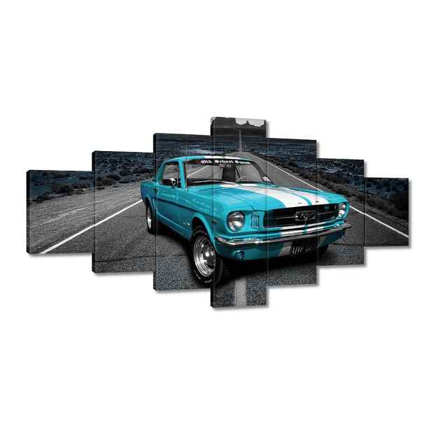Obrazy 210x100 Modrý Ford Mustang