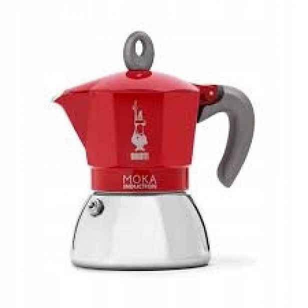 Kávovar Bialetti Moka Induction 4 tz červený
