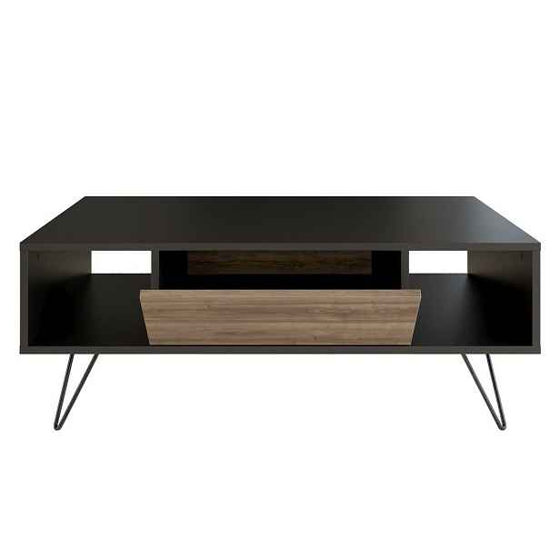 Konferenční stolek Mistico Black and Walnut