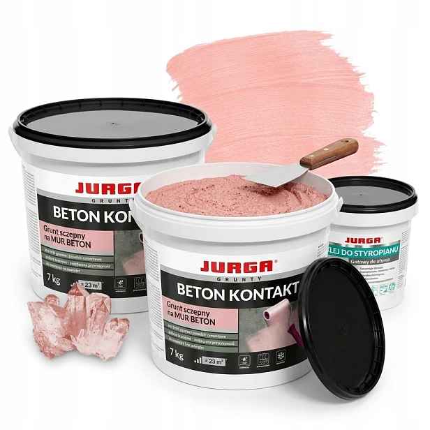 sada 2 x Jurga Beton Kontakt 7 kg Lepidlo na polystyren 1,5 kg