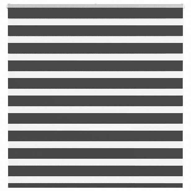 vidaXL Zebra roleta černá 140x100 cm šířka látky 135,9 cm polyester