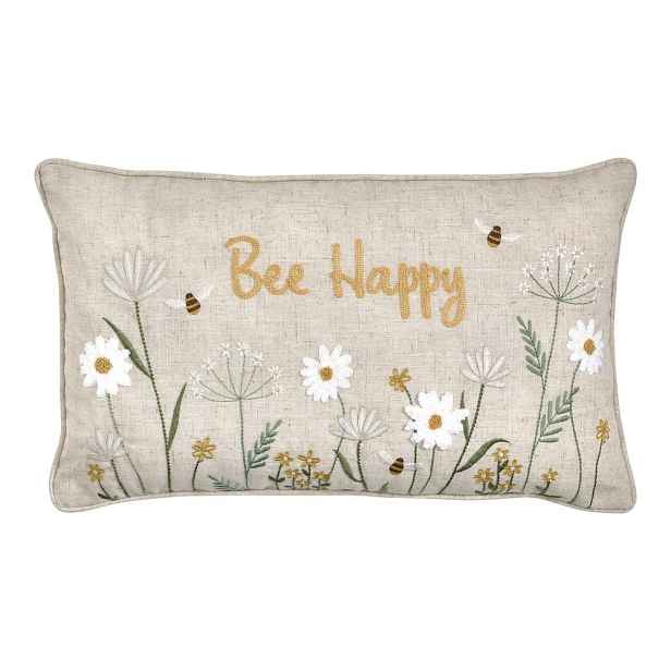 Dekorační polštář 30x50 cm Bee Happy – Catherine Lansfield