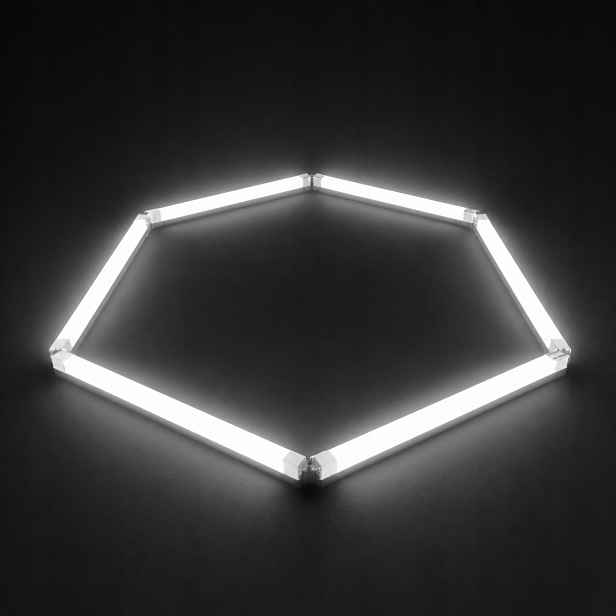 Led panel Hexagon 1 černý 42W 6500K 92x79 Cm jednodílný detailing