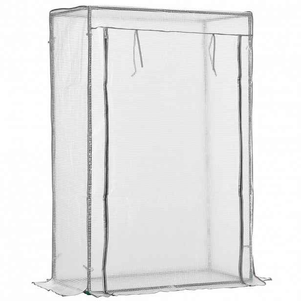 Modfu FÓLIOVNÍK z oceli 100x50x150 cm bílý s rolovacími dveřmi a UV odolným krytem pro malé prostory