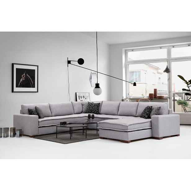 Rohová sedací souprava Lena Corner - Light Grey