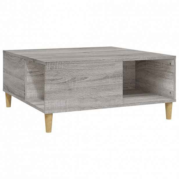 vidaXL Konferenční stolek šedý sonoma 80x80x36,5 cm kompozitní dřevo