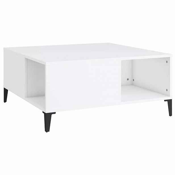 vidaXL Konferenční stolek bílý 80 x 80 x 36,5 cm kompozitní dřevo