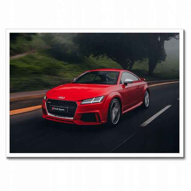 Plakáty v rámu 70x50 Červené Audi Auto