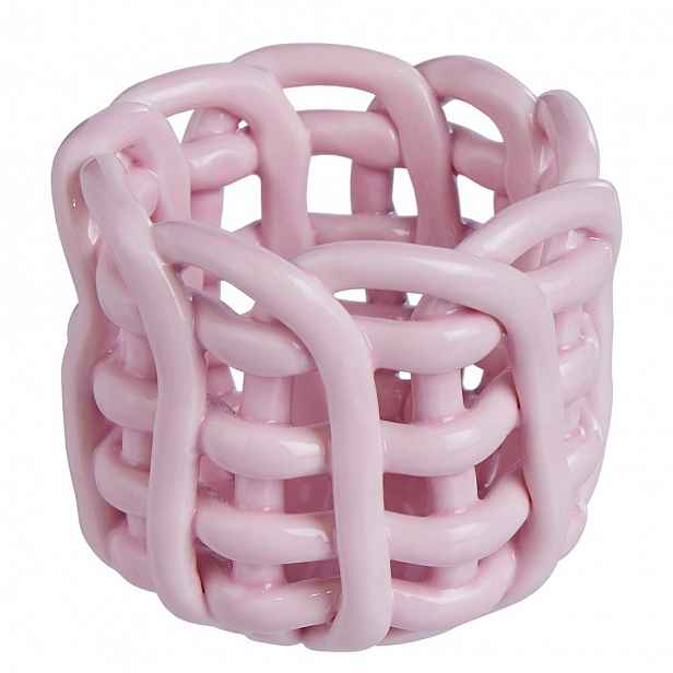 Butlers LITTLE CRAFT Svícen na čajovou svíčku 6 cm - sv.růžová