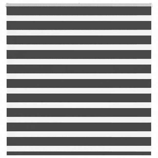 vidaXL Zebra roleta černá 150x100 cm šířka látky 145,9 cm polyester