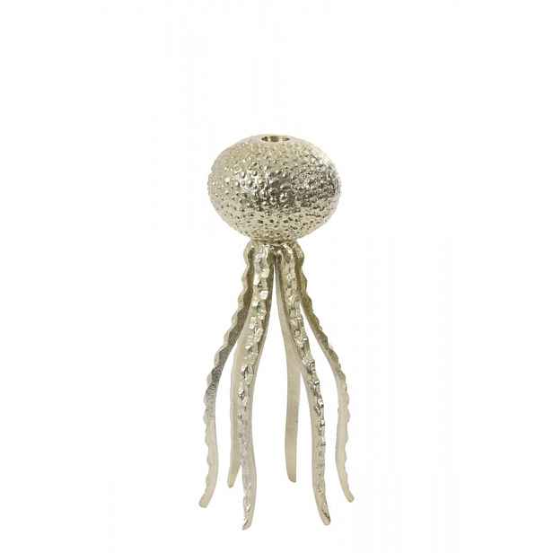 Zlatý kovový svícen Octopus M - Ø 13*32 cm Light & Living