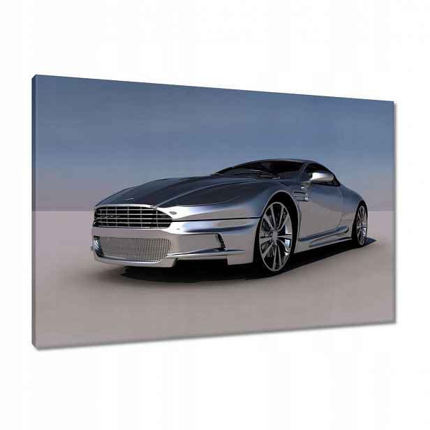 Obrazy 90x60 Stříbrný Aston Martin