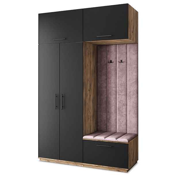 MASSENO MODERNÍ PŘEDSÍŇOVÁ SESTAVA REMA, 150/240/60 cm, dub Lefkas