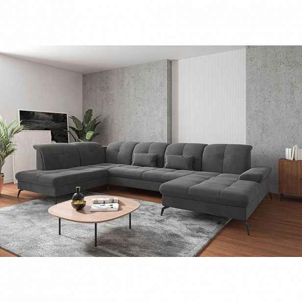 Sit & More SEDACÍ SOUPRAVA, textil, šedá