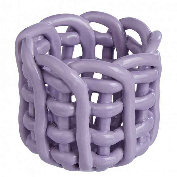 Butlers LITTLE CRAFT Svícen na čajovou svíčku 6 cm - fialová