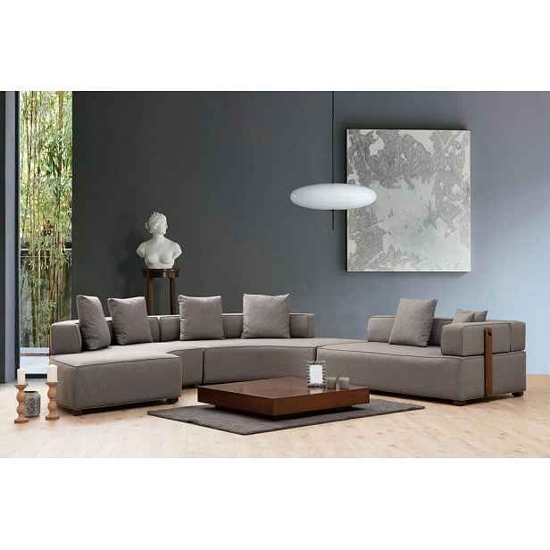 Rohová sedací souprava Gondol-4 (CHL SOL-CHLSAĞ-3R) - Grey