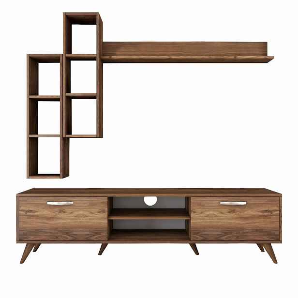 Televizní stěna Mia Walnut