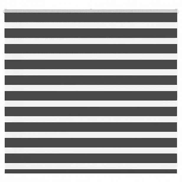 vidaXL Zebra roleta černá 155x100 cm šířka látky 150,9 cm polyester
