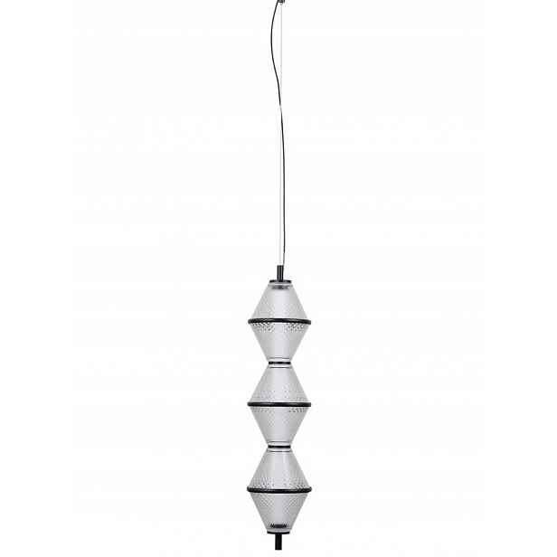 Závěsná, stropní Led lampa černá, stylová do ložnice obývacího pokoje Fuente 3